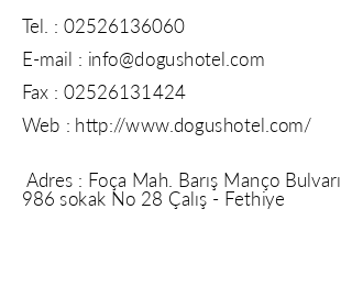 Dou Hotel iletiim bilgileri